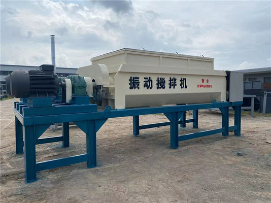 स्थिर मृदा बैचिंग प्लांट पार्ट्स क्षैतिज मिक्सर मशीन कंपन प्रकार 55KW×2