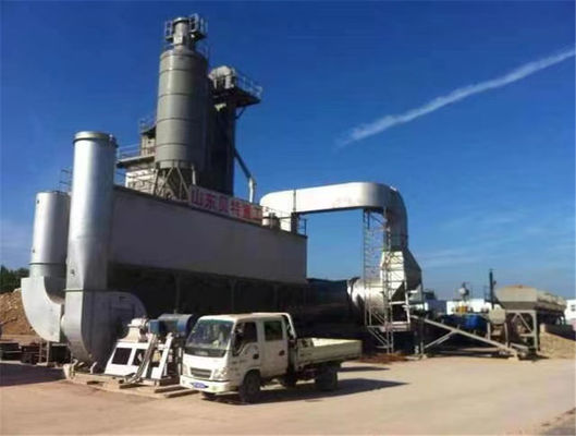 मध्यम आकार का स्थिर डामर मिश्रण संयंत्र 40-400t/H जबरन आंतरायिक प्रकार